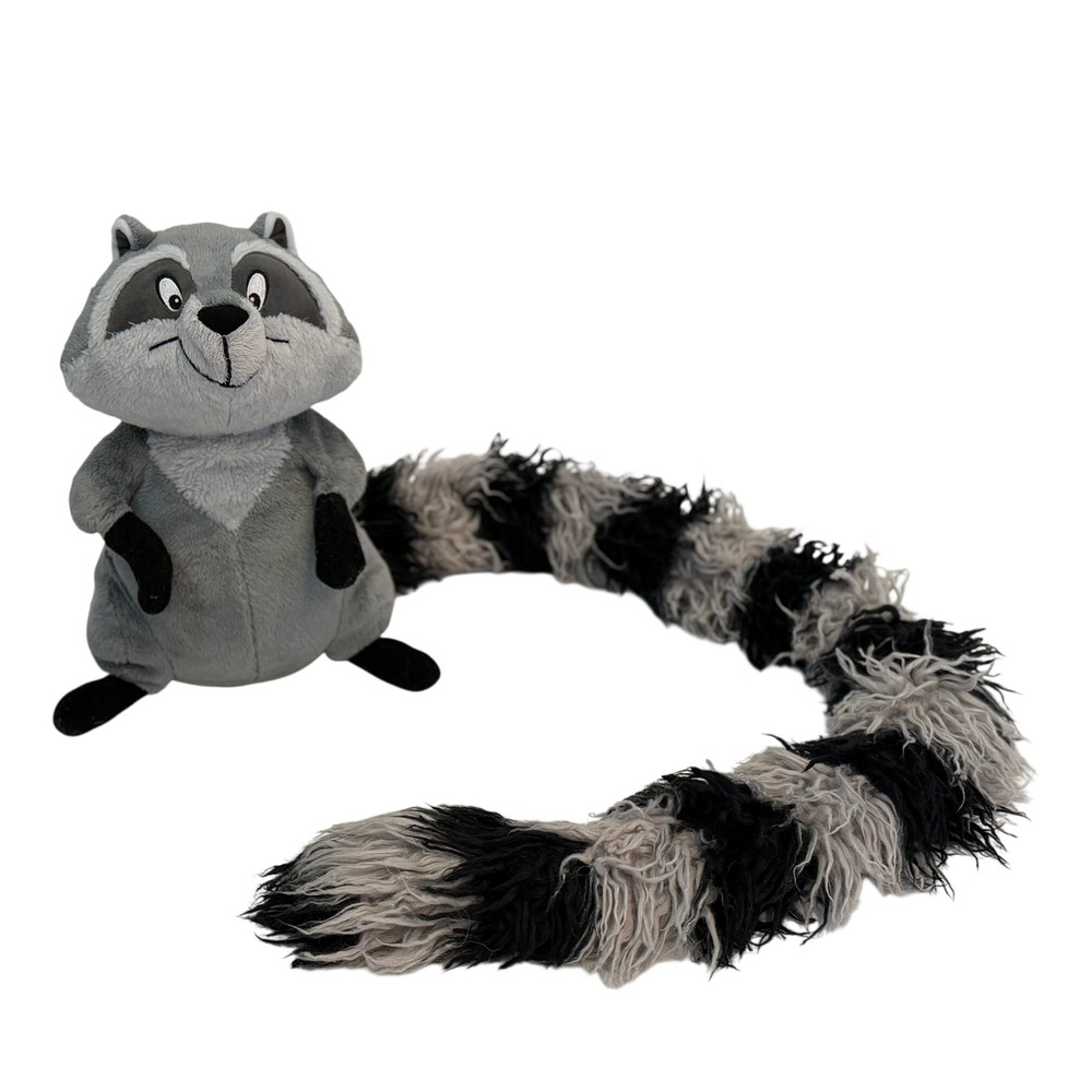 Disney Parks Pocahontas Meeko Raccoon Plush Long Striped Tail 11" Stuffed Toy